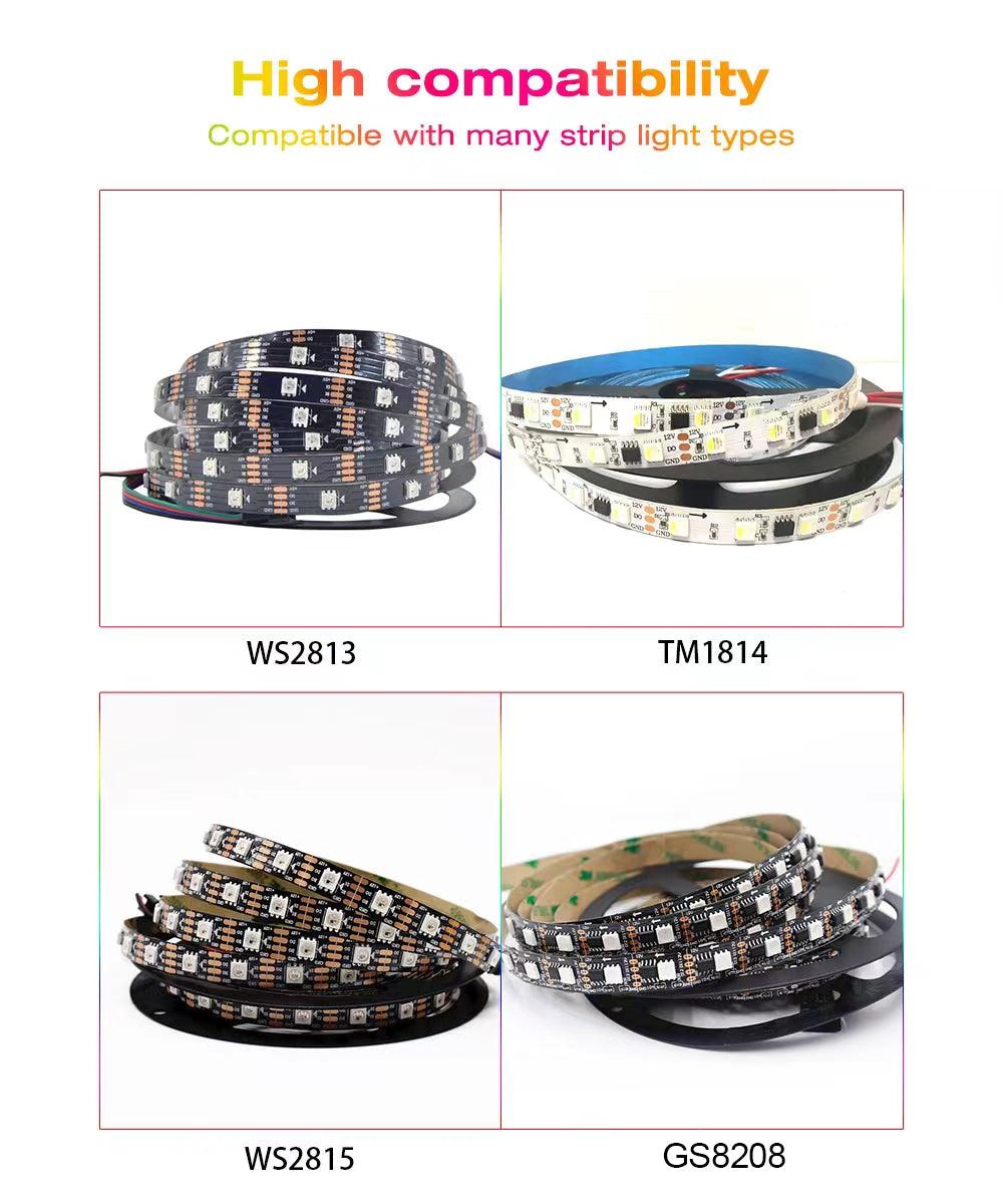 ESP32 WLED LED Controller With DIY Dynamic Modes For WS2811 WS2812 SK6812 TM1814 WS2813 WS2815 Strip Lights - leotachi