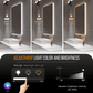 (Sale)32 x 24 inch Smart Bathroom Vanity Waterproof Mirror Build in 21.5 inch Touch Screen TV with Adjustable 3 Color Led Lighted /Bluetooth /Weather Forecast/Health Monitoring/Watch Streaming(LEOSMJMG-800) - leotachi
