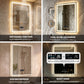 Leotachi 24x32 Smart LED Vanity Mirror with 6 Touch Control Buttons