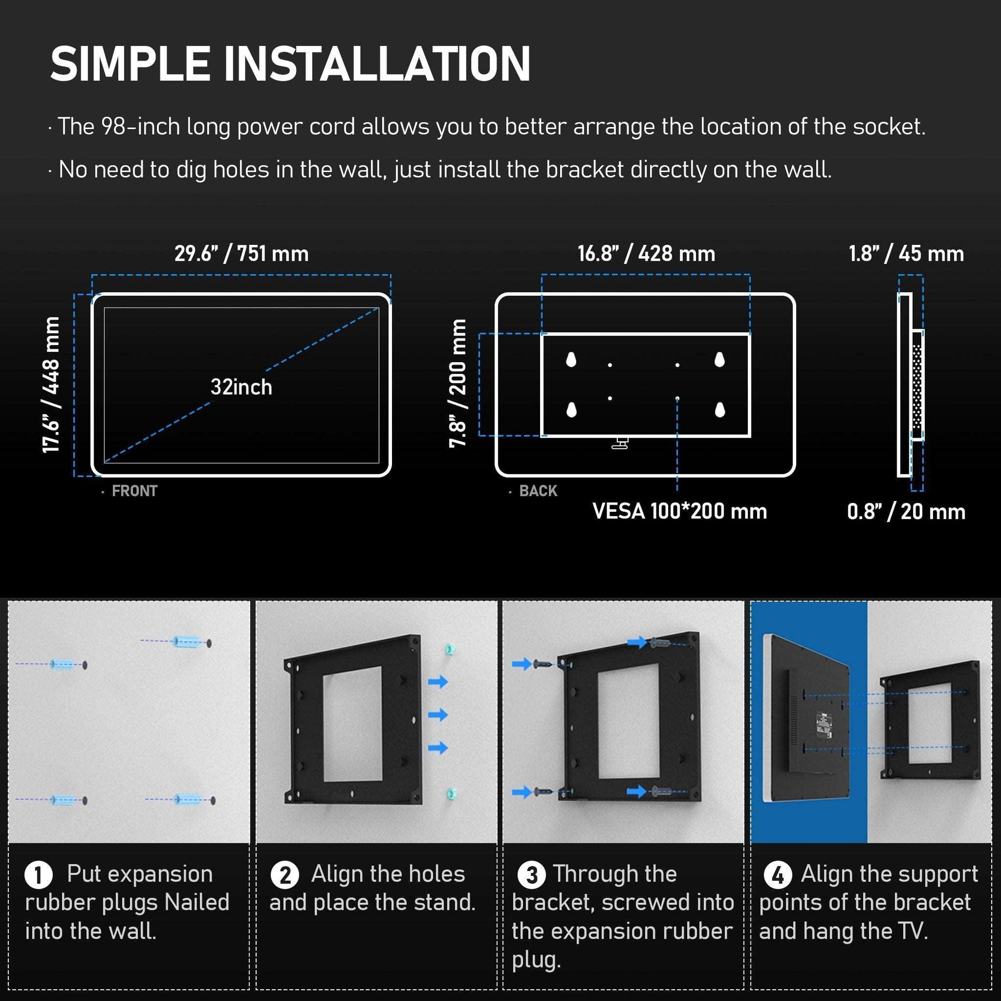(Sale)4K Ultra HD 32-inch High-end Bathroom Mirror TV IP66 Waterproof Android TV Supports Voice Remote Control Google Assistant, Built-in TV Tuner, HDMI (ARC), SPDIF (LEOSMDKR-32) - leotachi