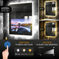 (Sale)32 x 24 inch Smart Bathroom Vanity Waterproof Mirror Build in 21.5 inch Touch Screen TV with Adjustable 3 Color Led Lighted /Bluetooth /Weather Forecast/Health Monitoring/Watch Streaming(LEOSMJMG-800)