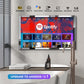 (Sale)4K Ultra HD 32-inch High-end Bathroom Mirror TV IP66 Waterproof Android TV Supports Voice Remote Control Google Assistant, Built-in TV Tuner, HDMI (ARC), SPDIF (LEOSMDKR-32)