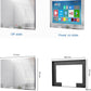 Touchscreen Bathroom TV Smart Mirror Waterproof Television 15.6 Inch Built-in Android 11.0 HDTV (ATSC) Tuner Wi-Fi Bluetooth (2024) - leotachi