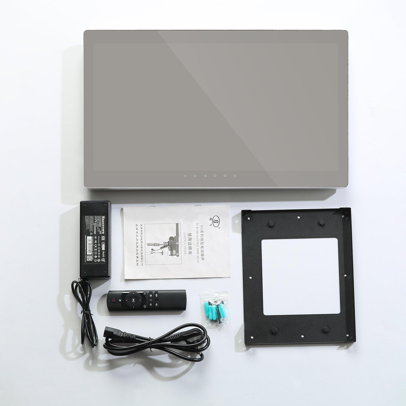 (Almost New)Touch Screen Mirror IP66 Waterproof 21.5 inch TV for Bathroom Shower - Support 360° Rotation, 500 nits High Brightness1080P LED Built-in Android 11.0( LEOSMJMG-215) - leotachi