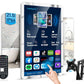 Leotachi 21.5 inch Smart Touch Screen Mirror IP66 Waterproof TV for Bathroom Shower - Support 360° Rotation, 500 nits High Brightness Full HD 1080P(LEOSMJMG-215-R) - leotachi