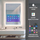 32x24 inch Smart Bathroom Mirror TV, 21.5" Touchscreen (LEOSMJMG-800)