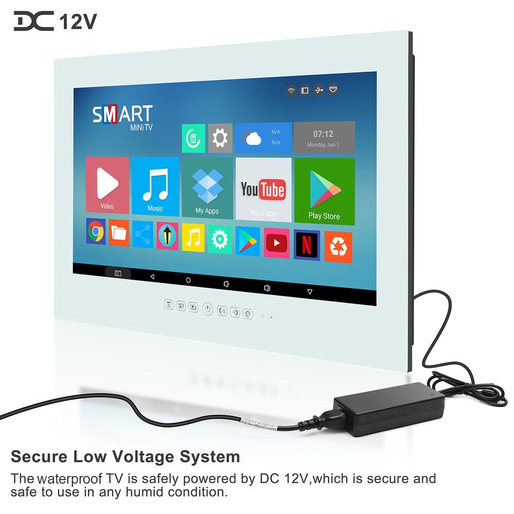 Leotachi Smart Waterproof Outdoor TV (Non-Mirror) Touch Screen with Android 11.0 System, 8G+64GB, Brightness 500 with Built-in HDTV Tuner,Wi-Fi(LEHGO Series) - leotachi
