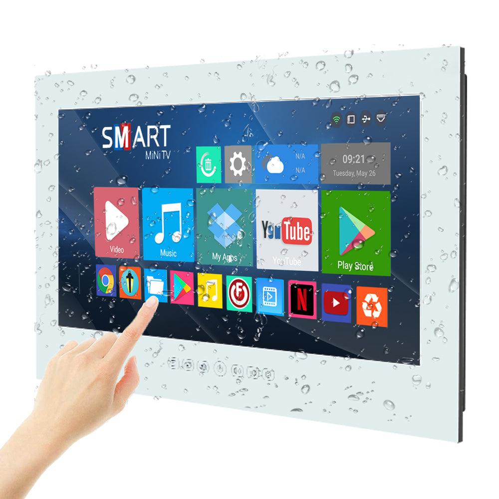 Leotachi Smart Waterproof Outdoor TV (Non-Mirror) Touch Screen with Android 11.0 System, 8G+64GB, Brightness 500 with Built-in HDTV Tuner,Wi-Fi(LEHGO Series) - leotachi