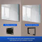 Touchscreen Bathroom TV Smart Mirror Waterproof Television 15.6 Inch Built-in Android 11.0 HDTV (ATSC) Tuner Wi-Fi Bluetooth (2024) - leotachi