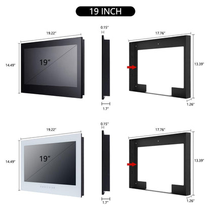 Leotachi Smart Waterproof Outdoor TV (Non-Mirror) Touch Screen with Android 11.0 System, 8G+64GB, Brightness 500 with Built-in HDTV Tuner,Wi-Fi(LEHGO Series) - leotachi